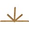Ekena Millwork Kennewick Rough Sawn Timber Gable Bracket, Western Red Cedar, 84"W x 56"H x 2"D x 4"F, 16/12 Pitch GBW084X56X0204KEN00RWR - alternate 3